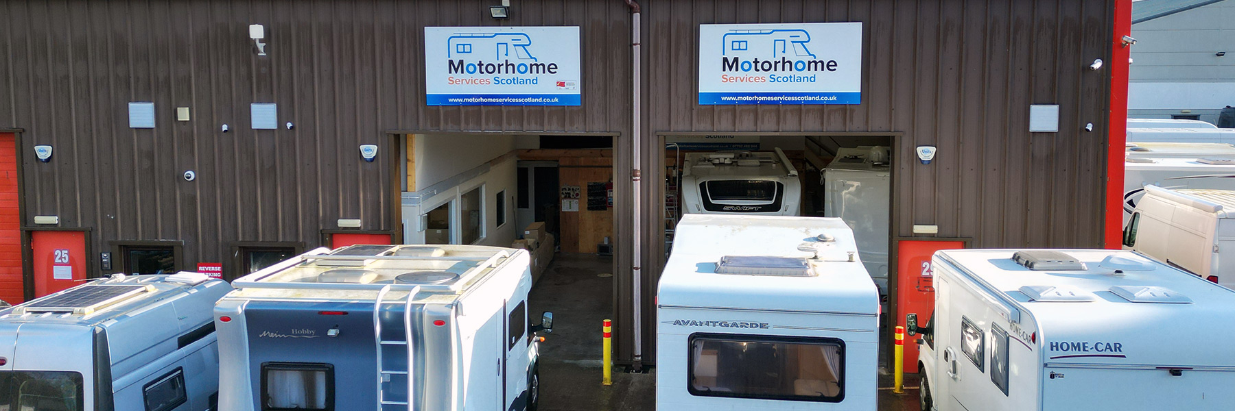Motorhome Services Scotland - outside view